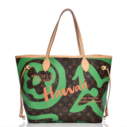 Louis Vuitton Monogram Tahitienne Hawaii Neverfull MM 3 of 9