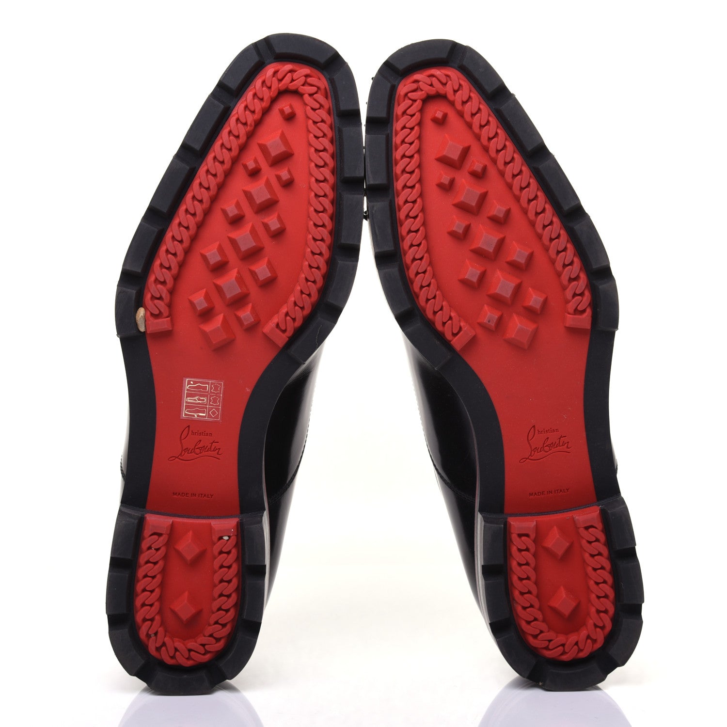 Christian Louboutin Calfskin Abrasivato Mens Alpha Pointe Spikes Flat Sneakers 43.5 Black 7 of 10