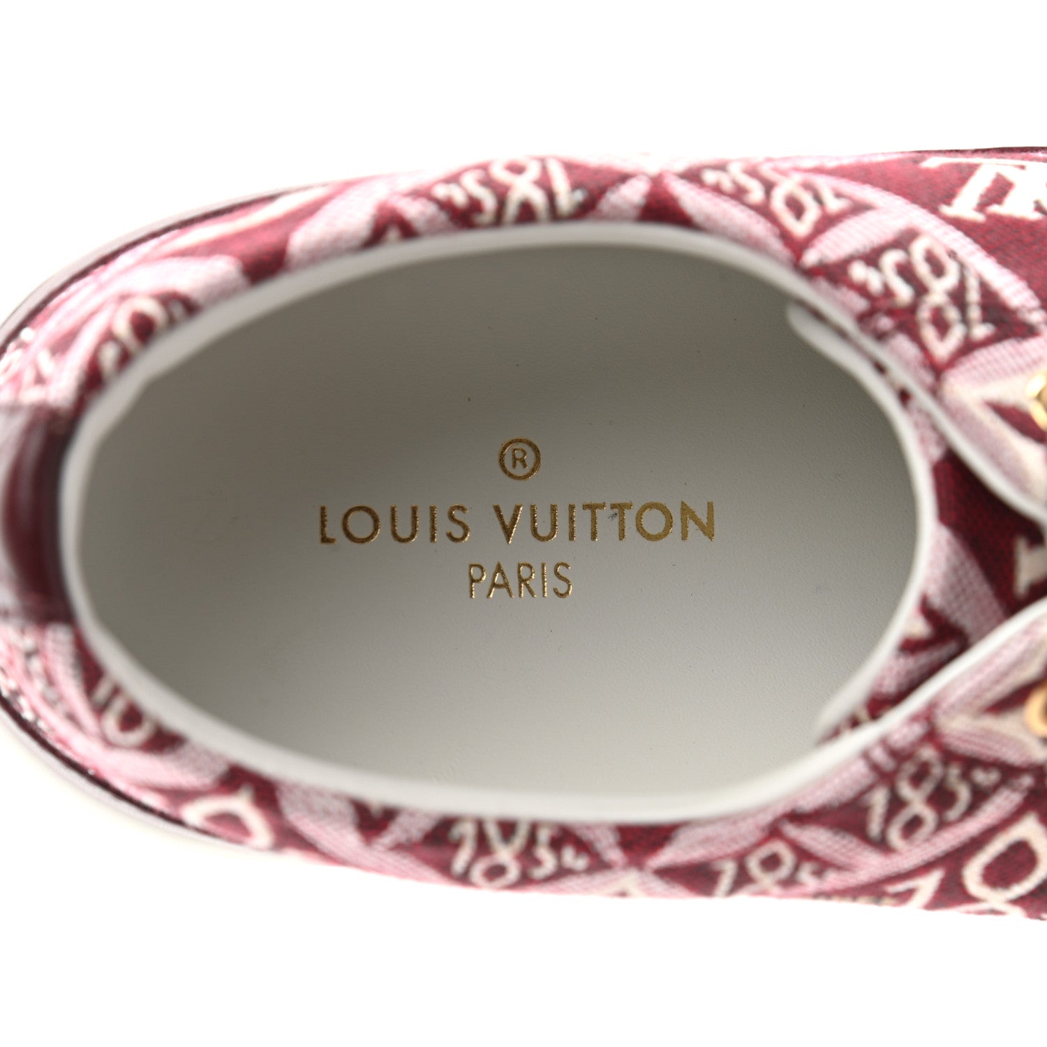 Louis Vuitton Jacquard Since 1854 Stellar Sneakers 37 Bordeaux 6 of 9