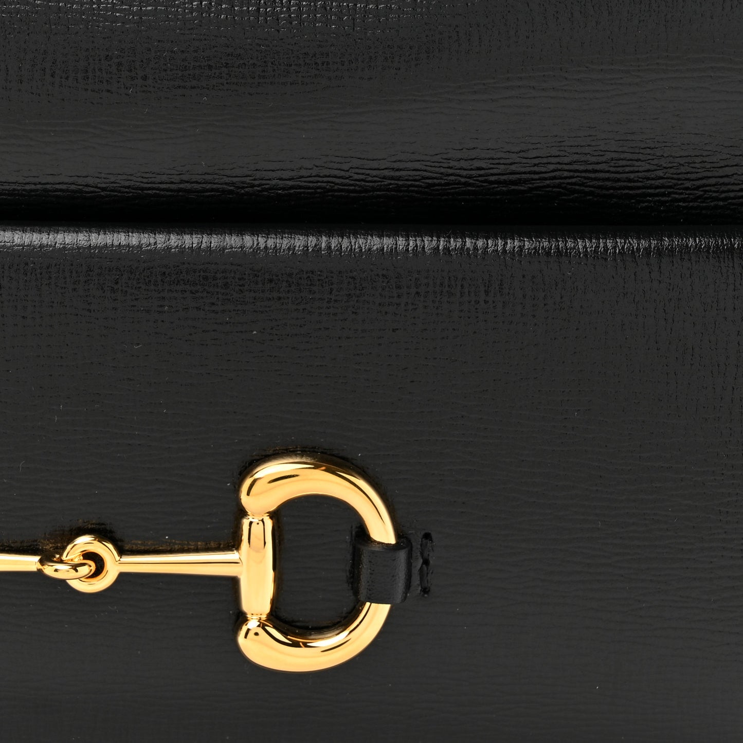 Textured Calfskin Small Horsebit 1955 Shoulder Bag Black