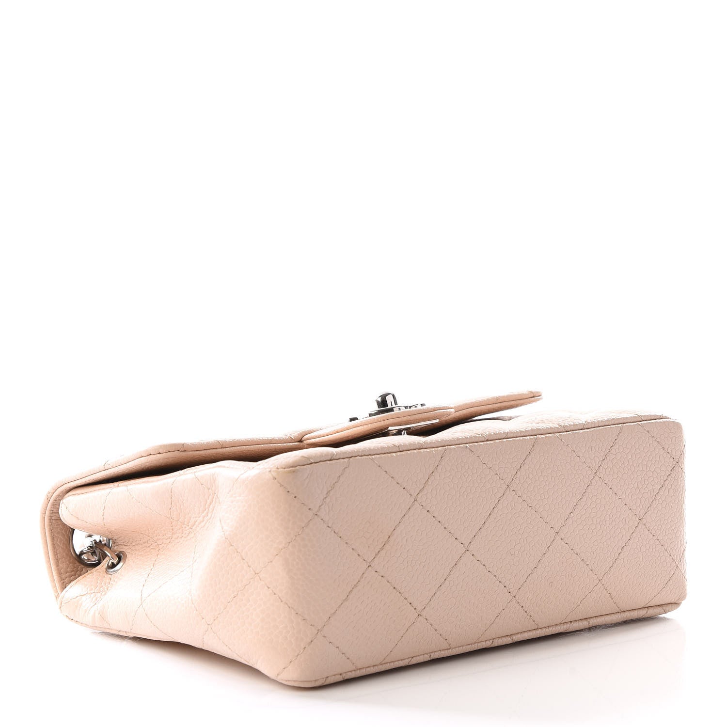 Chanel Caviar Quilted Mini Square Flap Light Beige 3 of 9