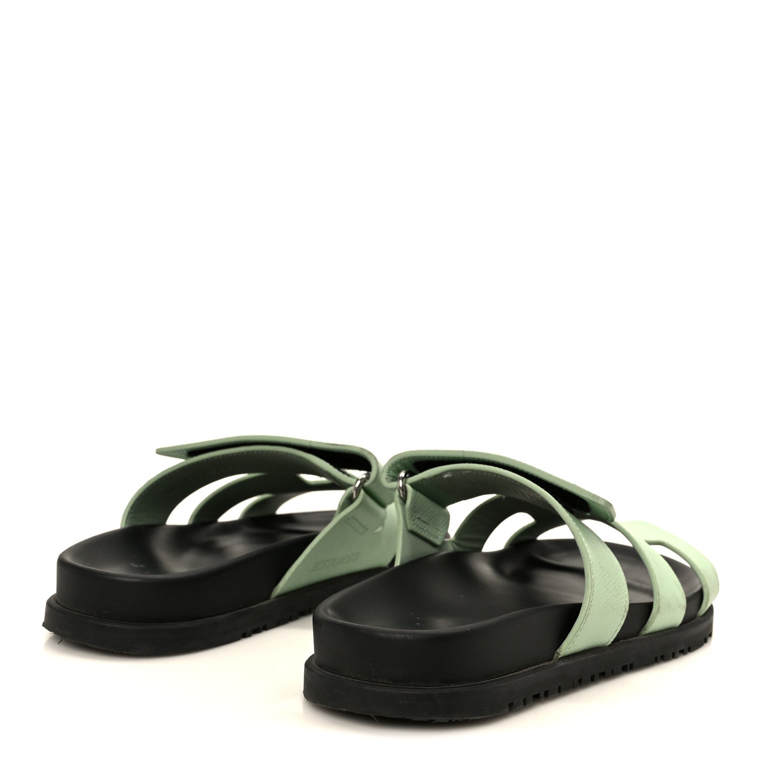 Hermes Epsom Womens Chypre Sandals 35 Vert Jade 5 of 10