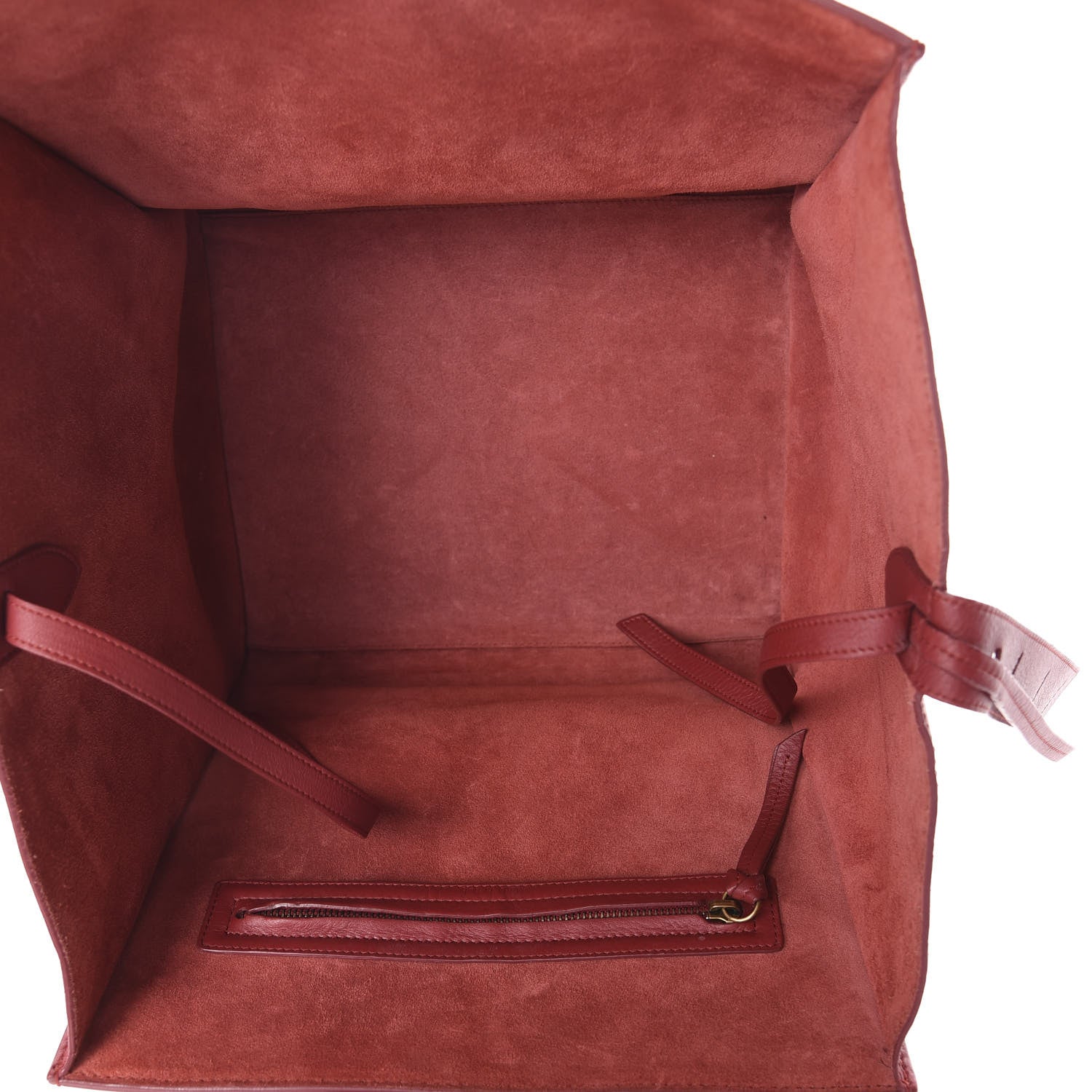 Celine Supple Calfskin Medium Phantom Luggage Red 5 of 9