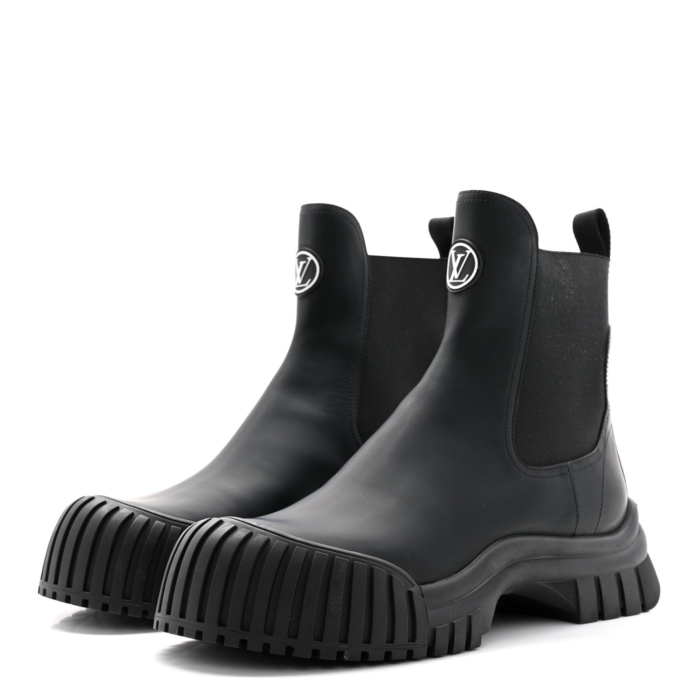 Calfskin Ruby Flat Ankle Boots 41 Black
