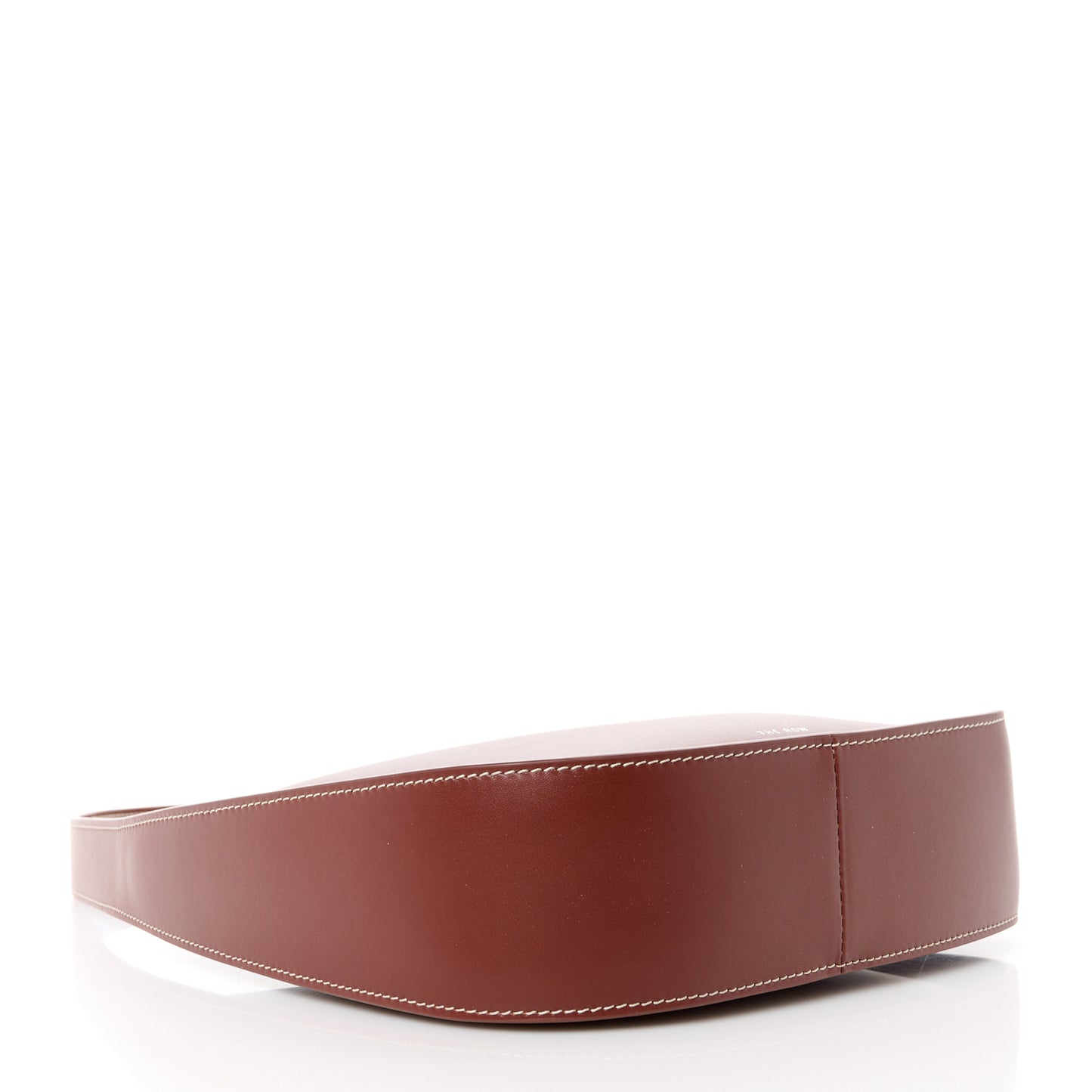 Smooth Calfskin Half Moon Shoulder Bag Cherry Wood