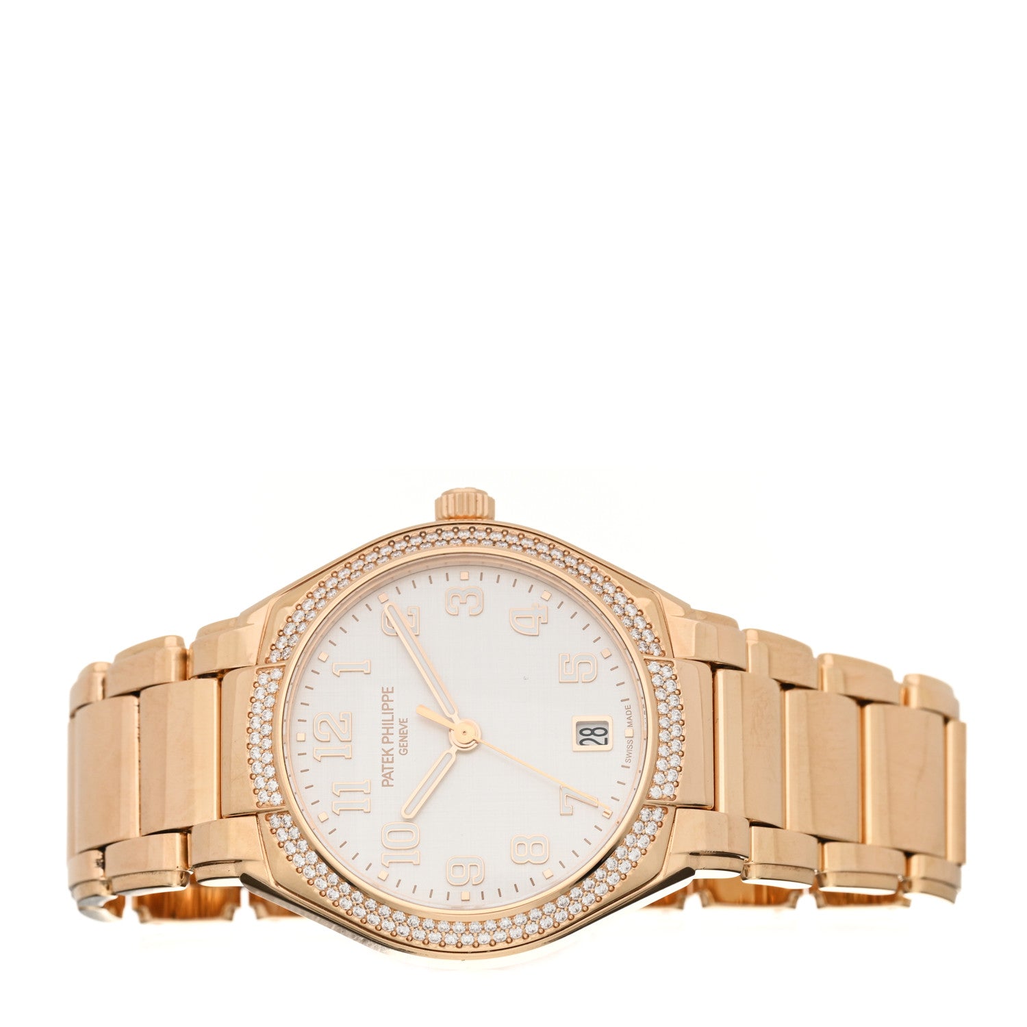 Patek Philippe 18K Rose Gold Diamond 36mm Twenty-4 Automatic Watch White 7300/1200R-010 2 of 5