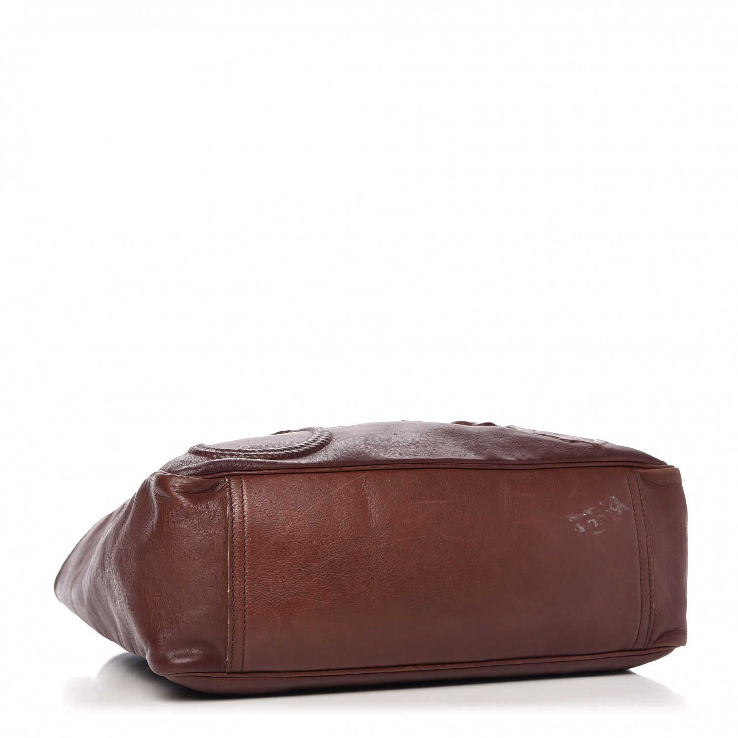 Saint Laurent Calfskin Charms Tote Bag Brown 4 of 9