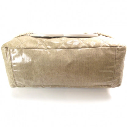 Chanel Coated Canvas Large CC Yacht Tote Beige White 4 of 12