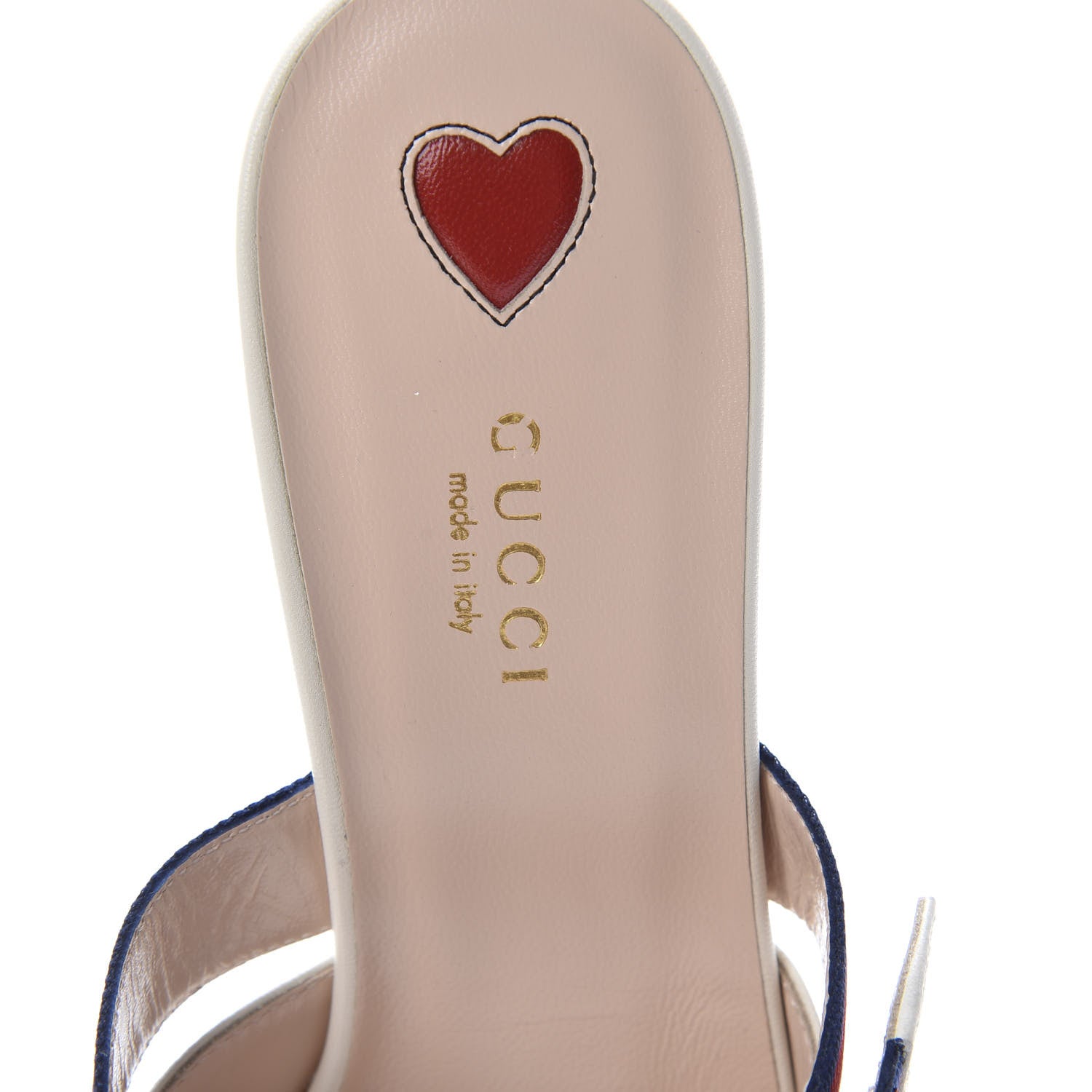 Gucci Malaga Kid Sylvie Web Bamboo Low Heel Mules 40.5 White 6 of 9
