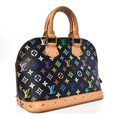 Louis Vuitton Monogram Multicolor Alma Black 3 of 10