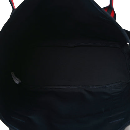 Hermes Toile Sac De Pansage Groom Bleu Marine Rouge 7 of 14