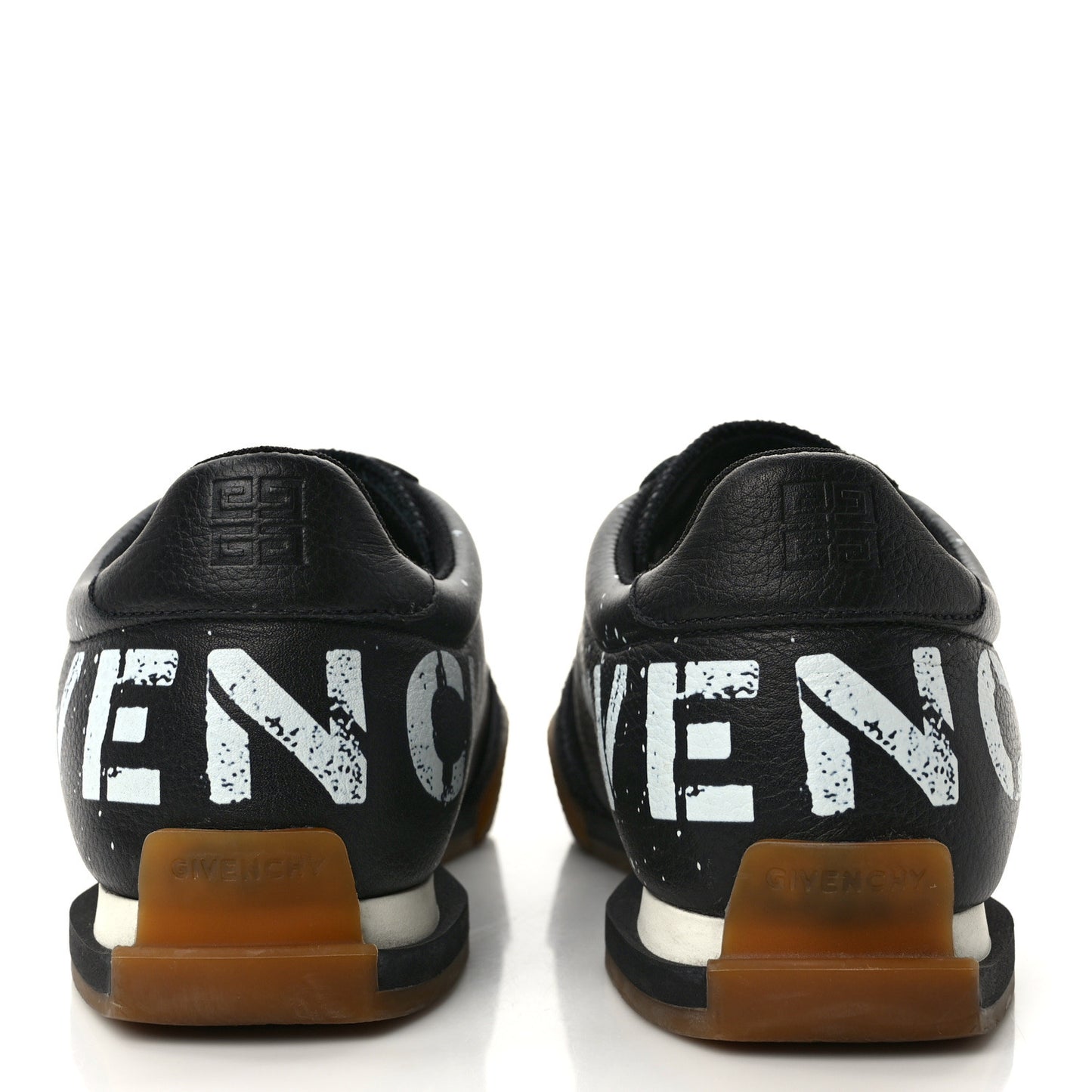 Calfskin Mens Set 3 Logo Tennis Sneakers 41 Black White