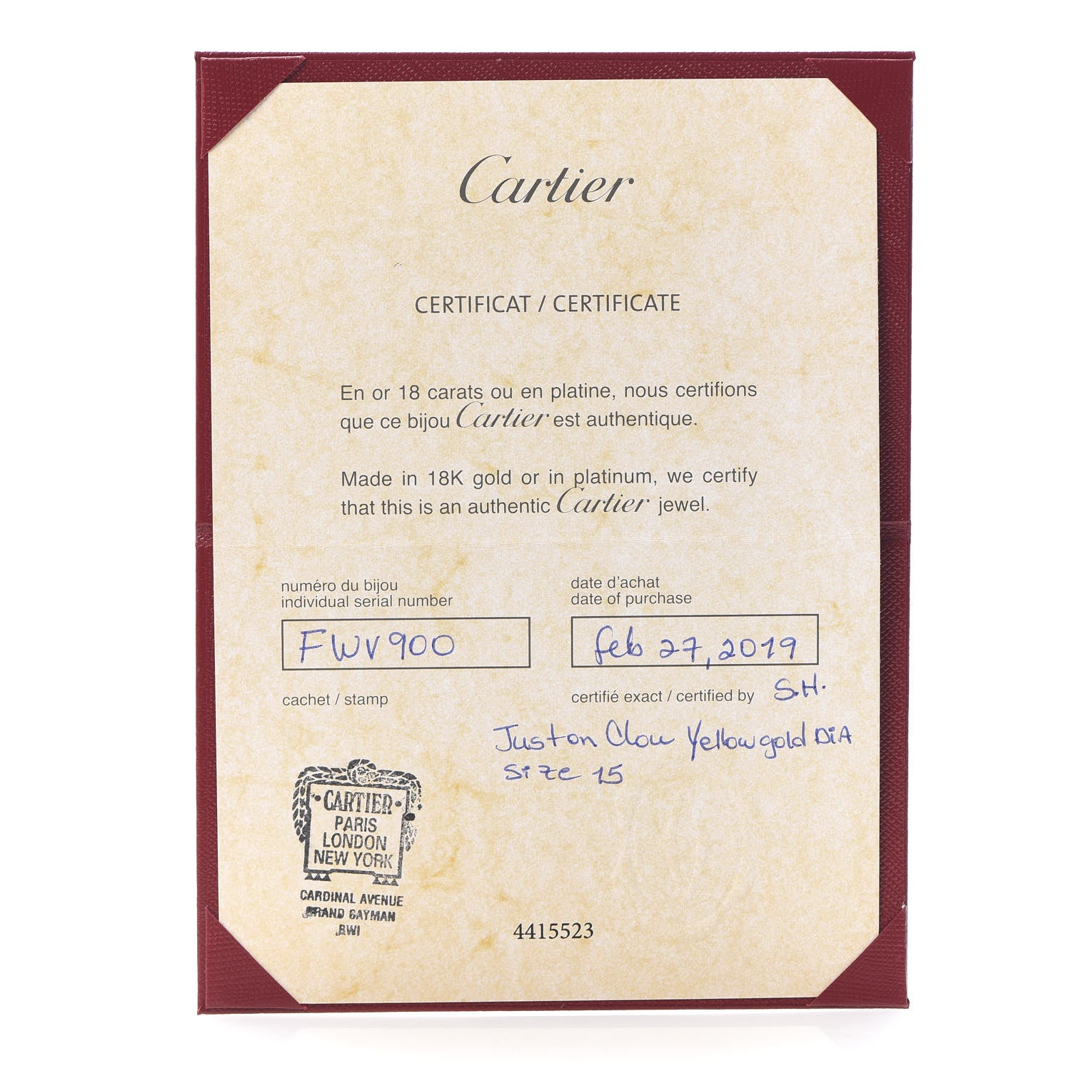 Cartier 18K Yellow Gold Diamond Juste Un Clou Bracelet 15 6 of 7