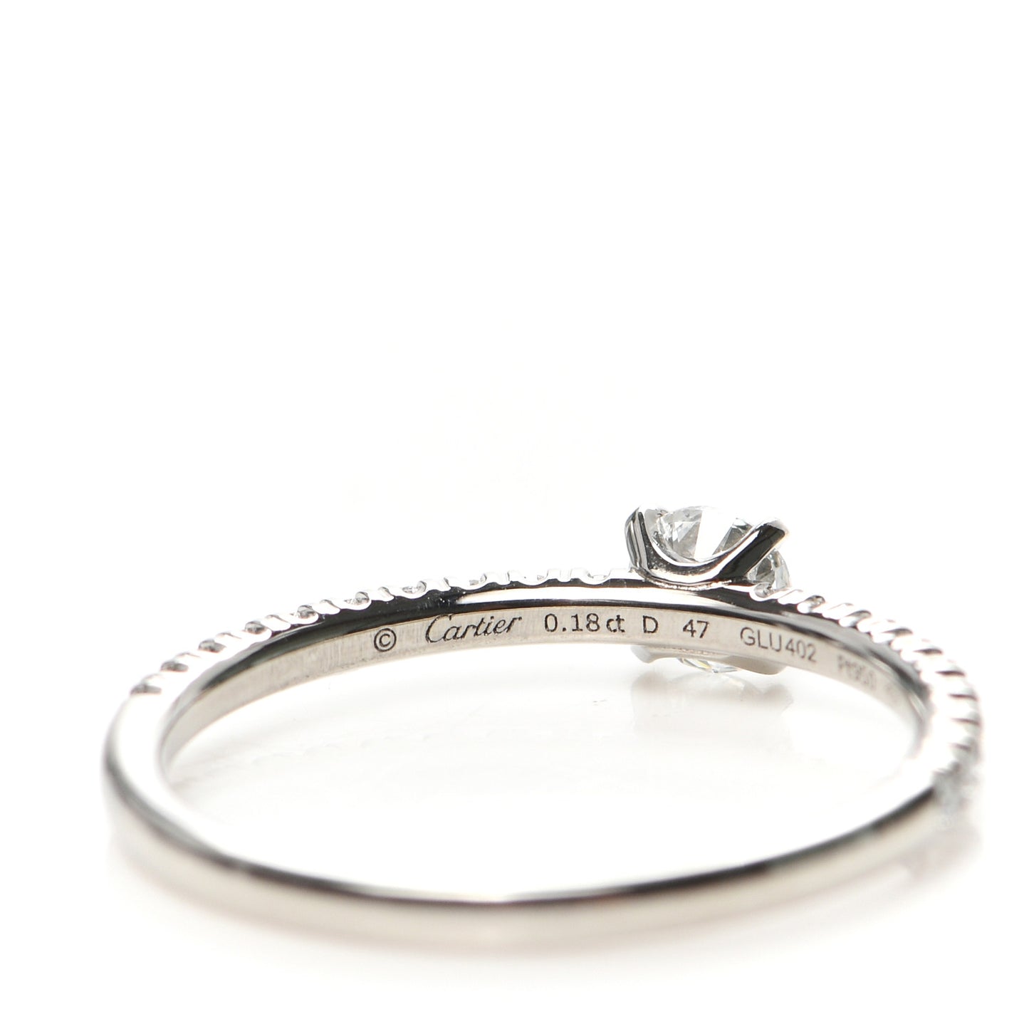 Platinum Diamond .18ct Etincelle De Cartier Solitaire Engagement Ring 47 4