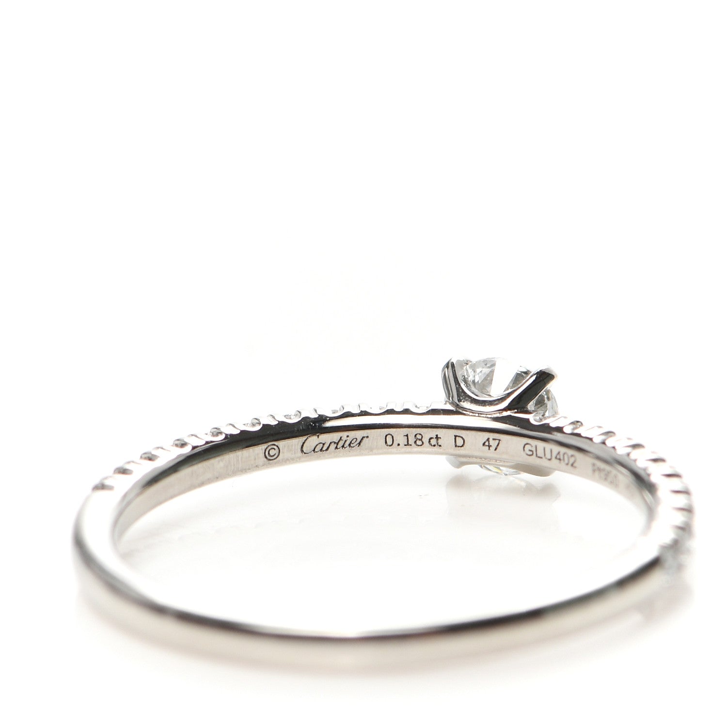 Cartier Platinum Diamond .18ct Etincelle De Cartier Solitaire Engagement Ring 47 4 4 of 4