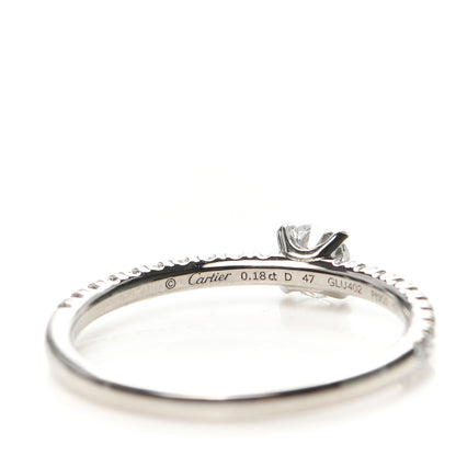 Cartier Platinum Diamond .18ct Etincelle De Cartier Solitaire Engagement Ring 47 4 4 of 4