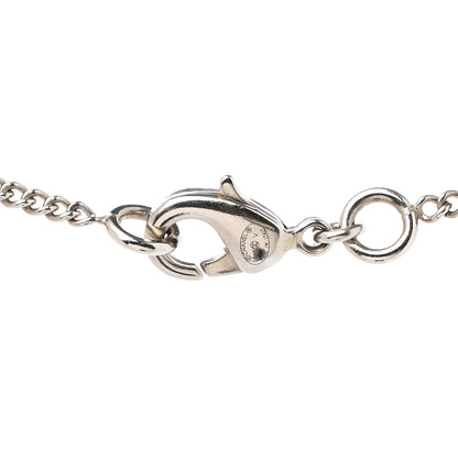 Chanel Crystal Pearl Twisted CC Drop Necklace Silver 5 of 6