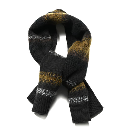 Hermes Wool Cashmere Mohair Rayures Fondues Muffler Multicolor 1 of 3