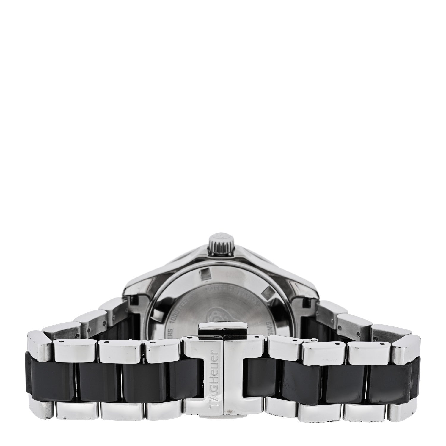 Tag Heuer Stainless Steel Diamond Bezel 35mm Aquaracer Quartz Watch Black WAY131E 3 of 4