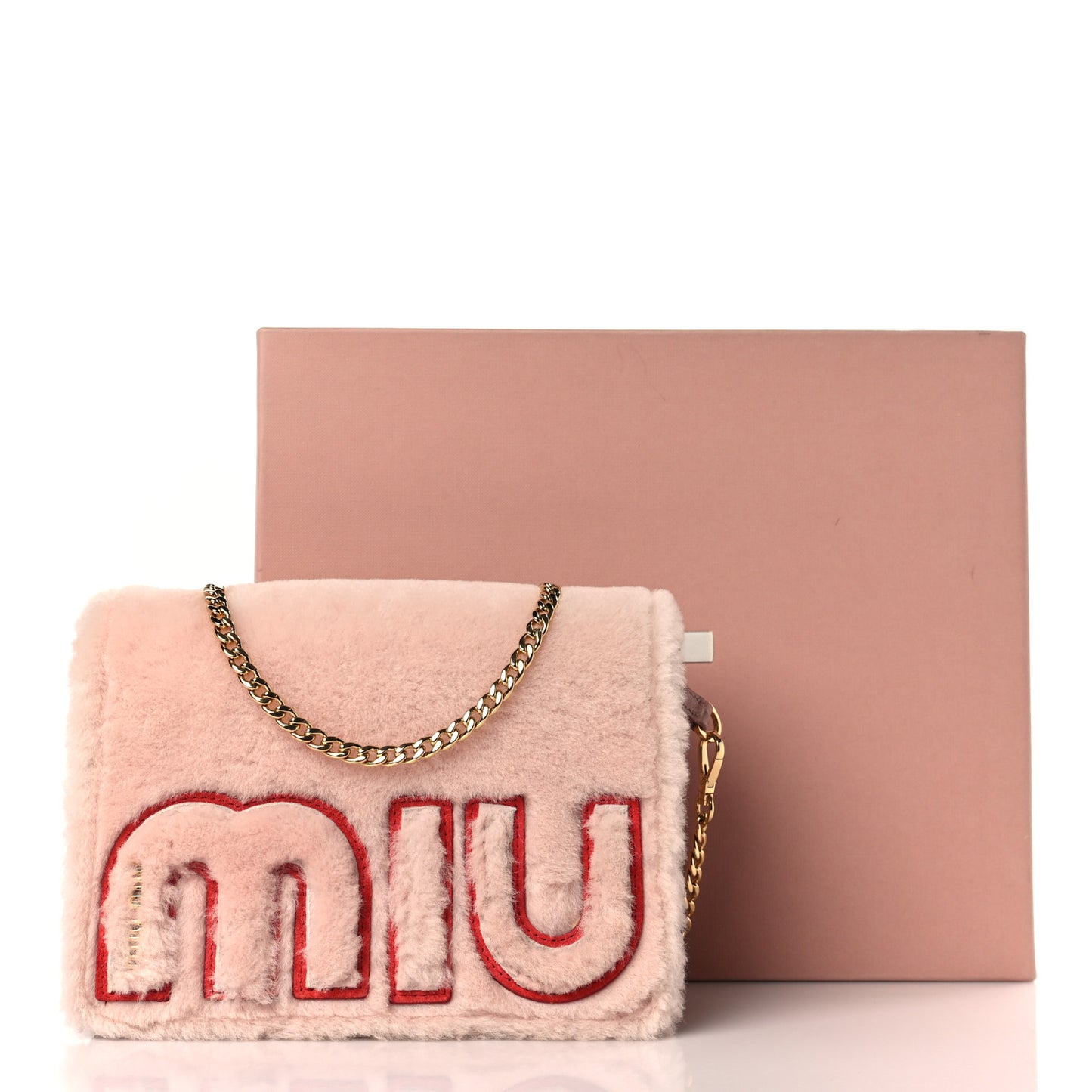 Shearling Goatskin Shoulder Bag Orchidea
