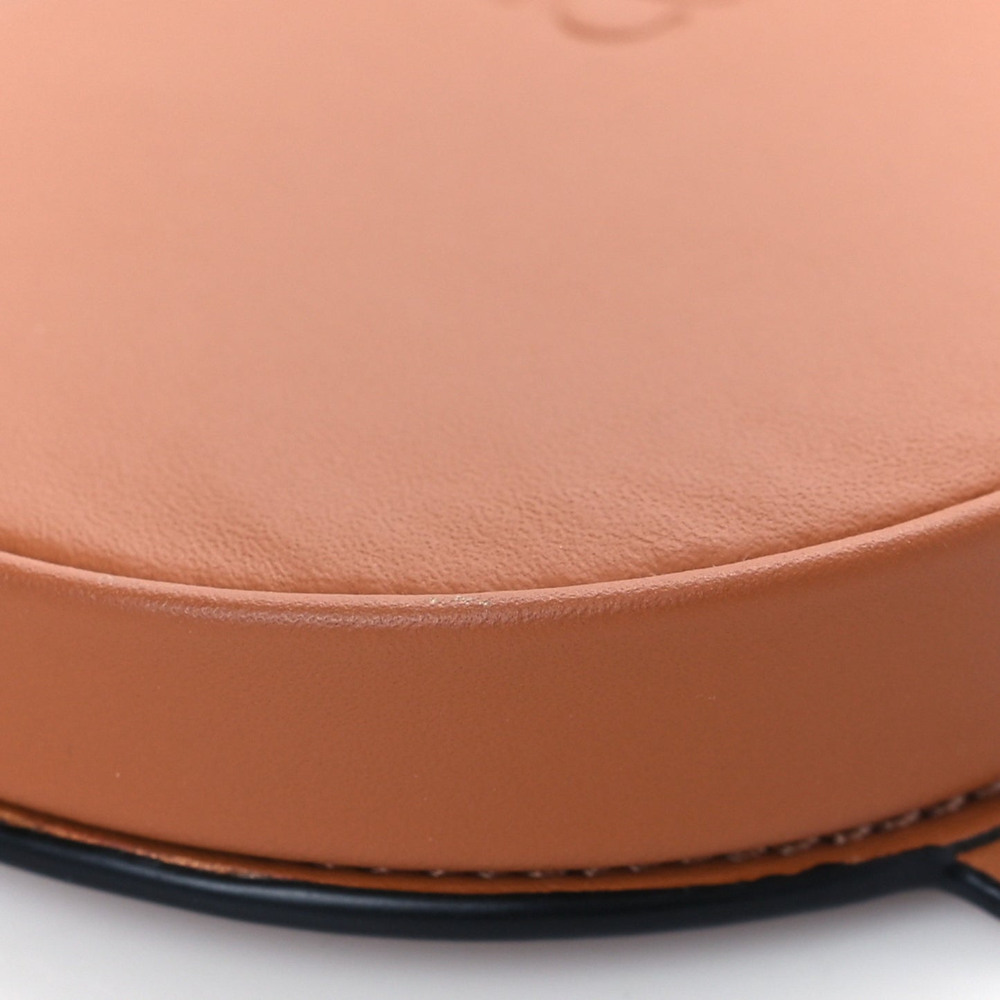 Soft Calfskin Mini Heel Pouch Tan