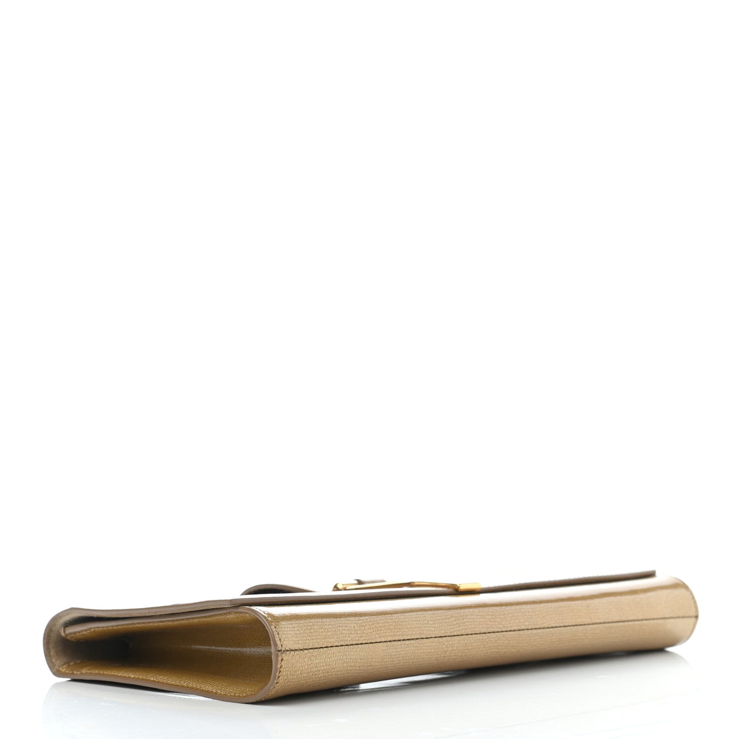 Textured Patent Classic Y Ligne Clutch
