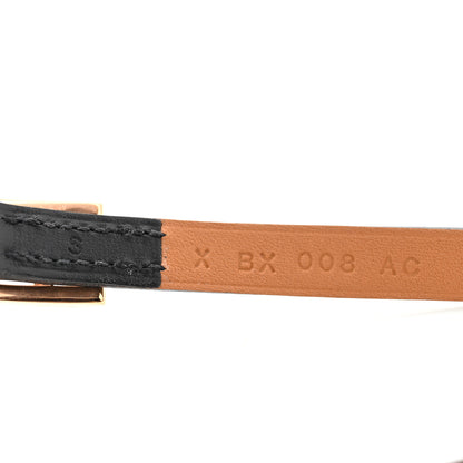 Hermes Chamonix Hapi 3MM Triple Tour Bracelet S Black Fauve 5 of 6