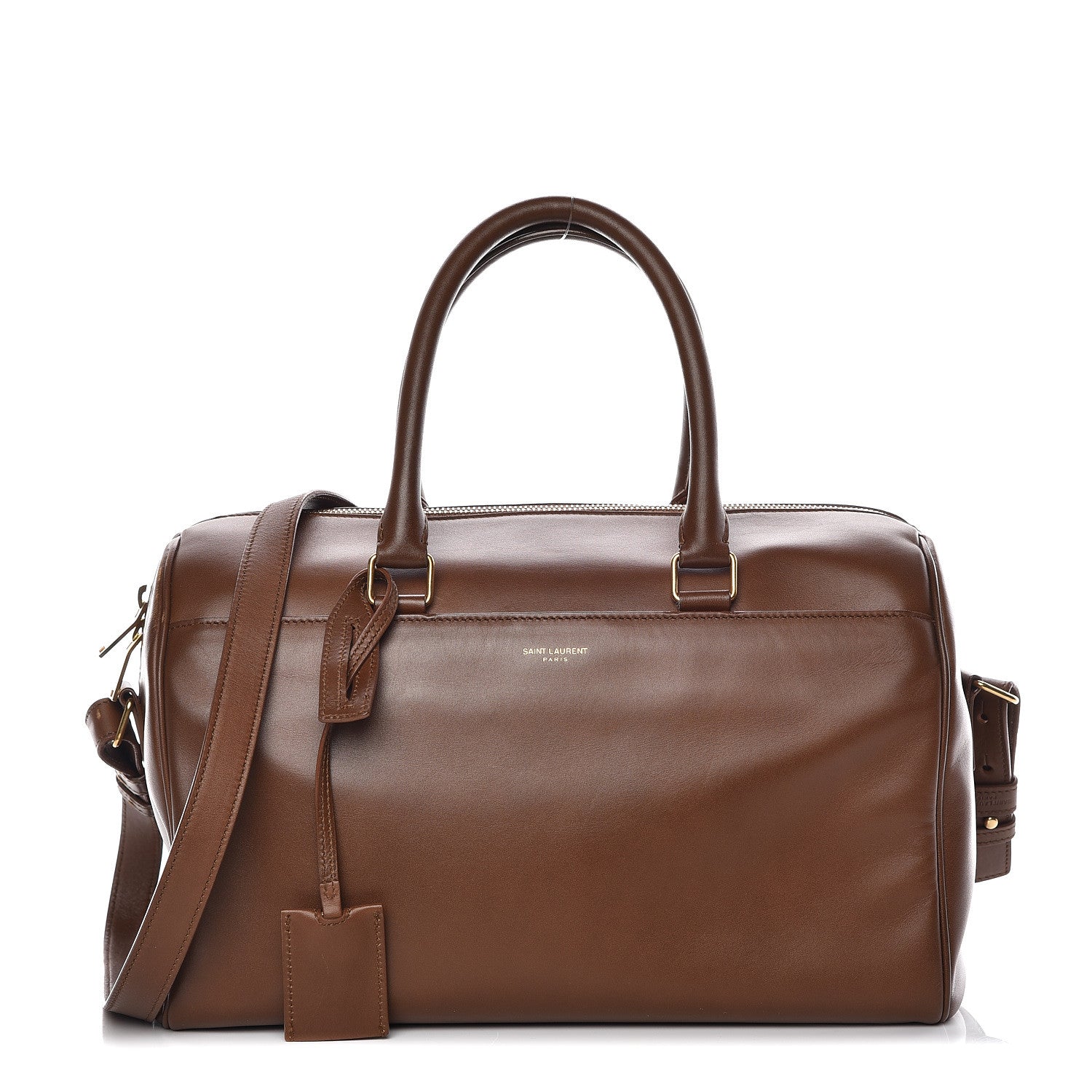 Saint Laurent Calfskin Classic Duffle 6 Havane 1 of 20