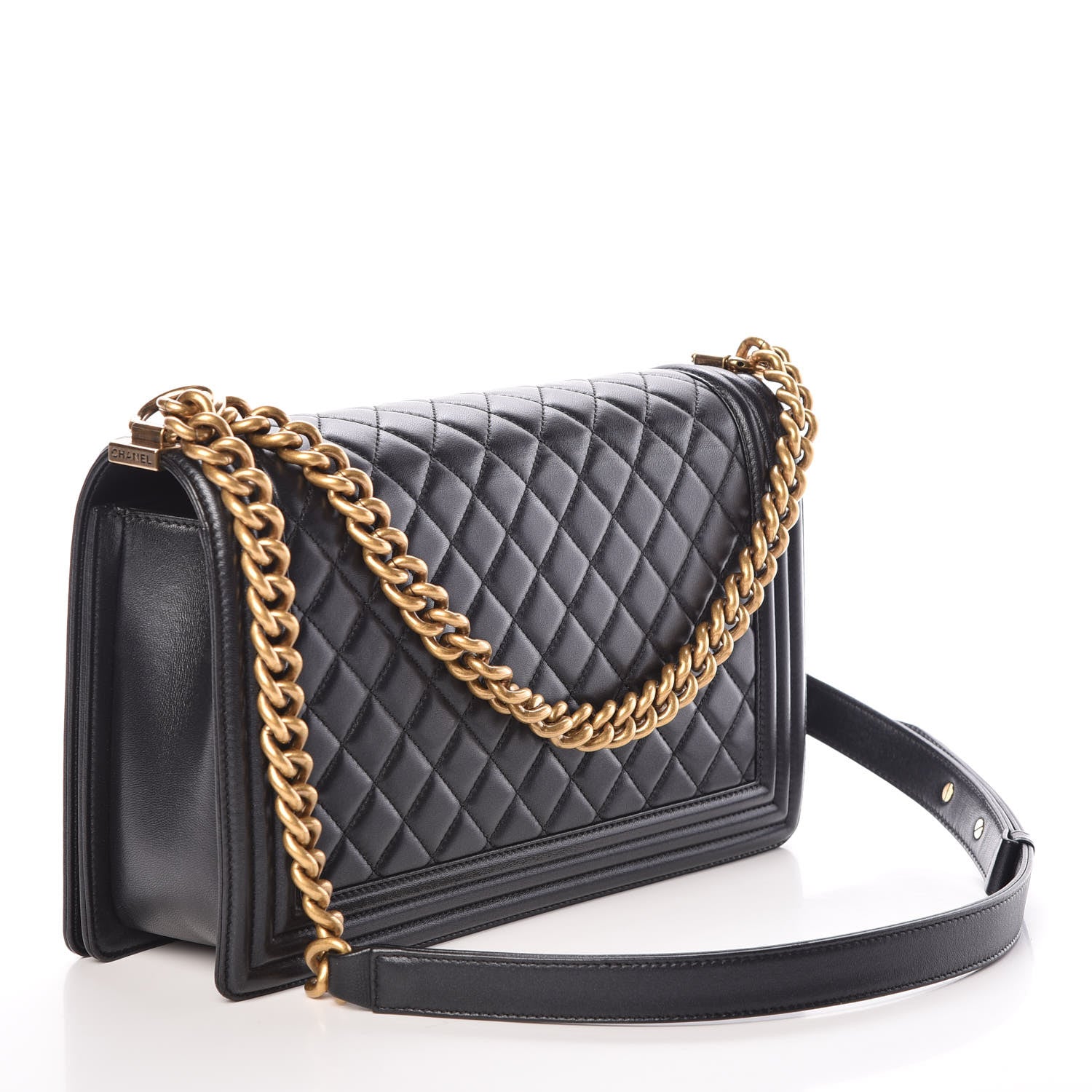 Chanel Lambskin Quilted New Medium Boy Flap Black 3 of 9