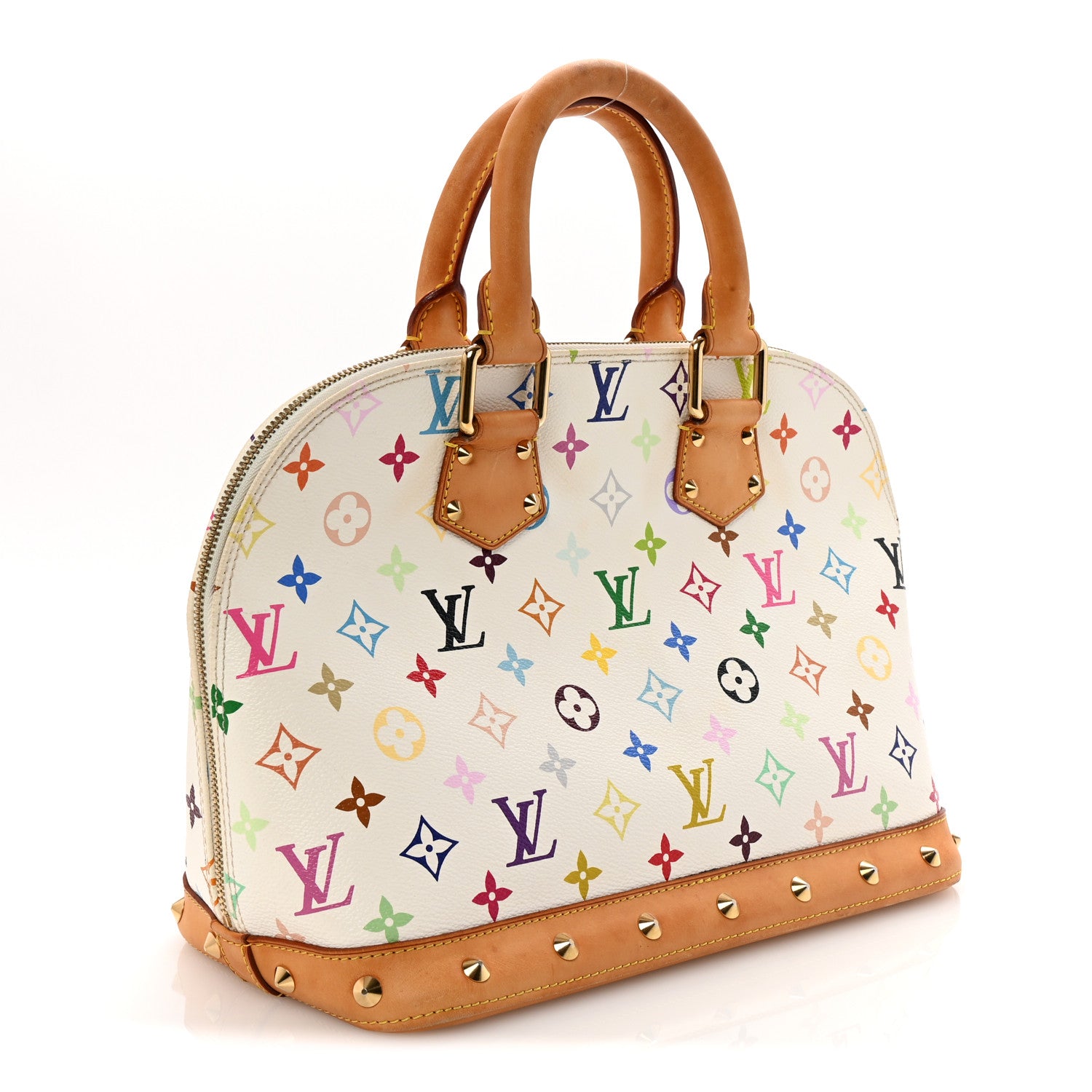 Louis Vuitton Monogram Multicolor Alma White 3 of 9