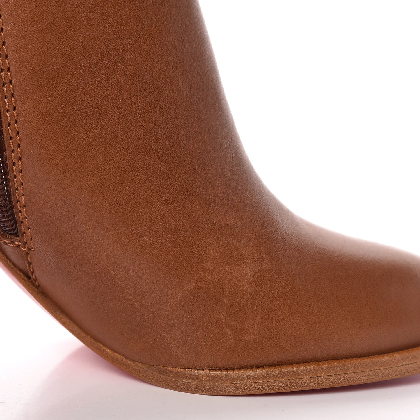 Calfskin Janis 85 Booties 36 Cuoio