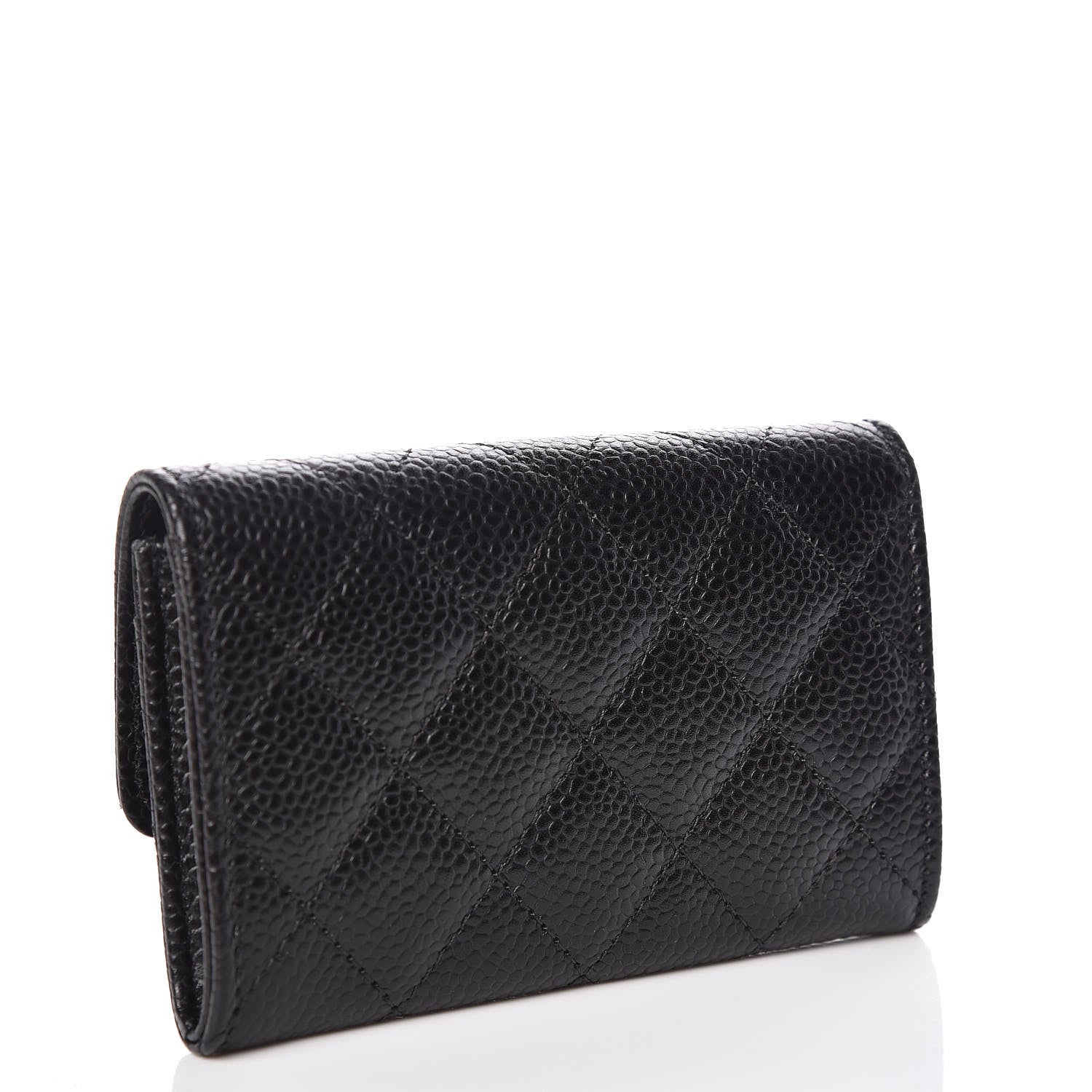 Chanel Caviar Quilted Flap Card Holder Black 3 of 9
