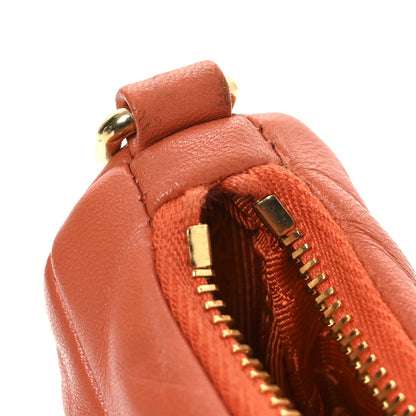 Prada Nappa Triangle Quilted Patchwork System Bag Arancio 11 of 13