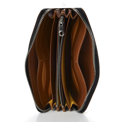 Goyard Goyardine Matignon Zip Around GM Wallet Black Gold 5 of 8