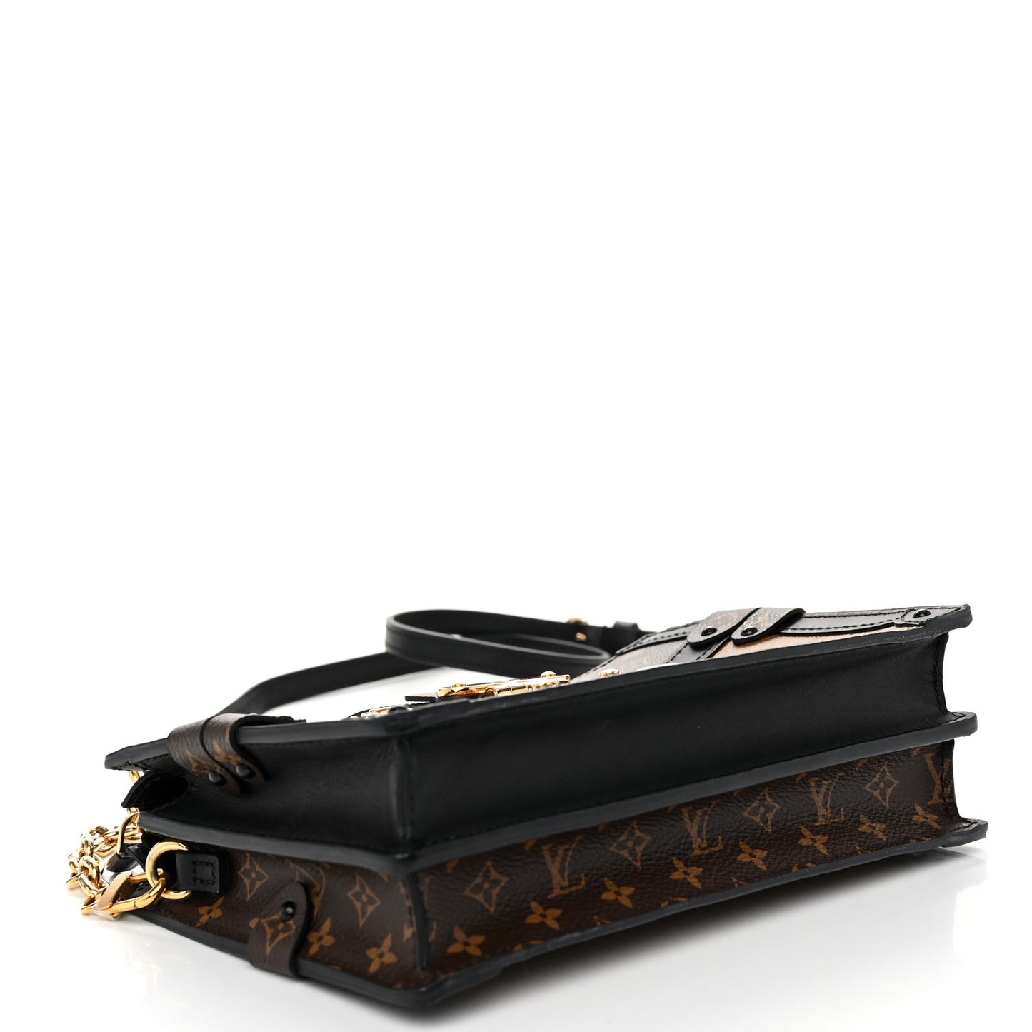 Reverse Monogram Trunk Clutch