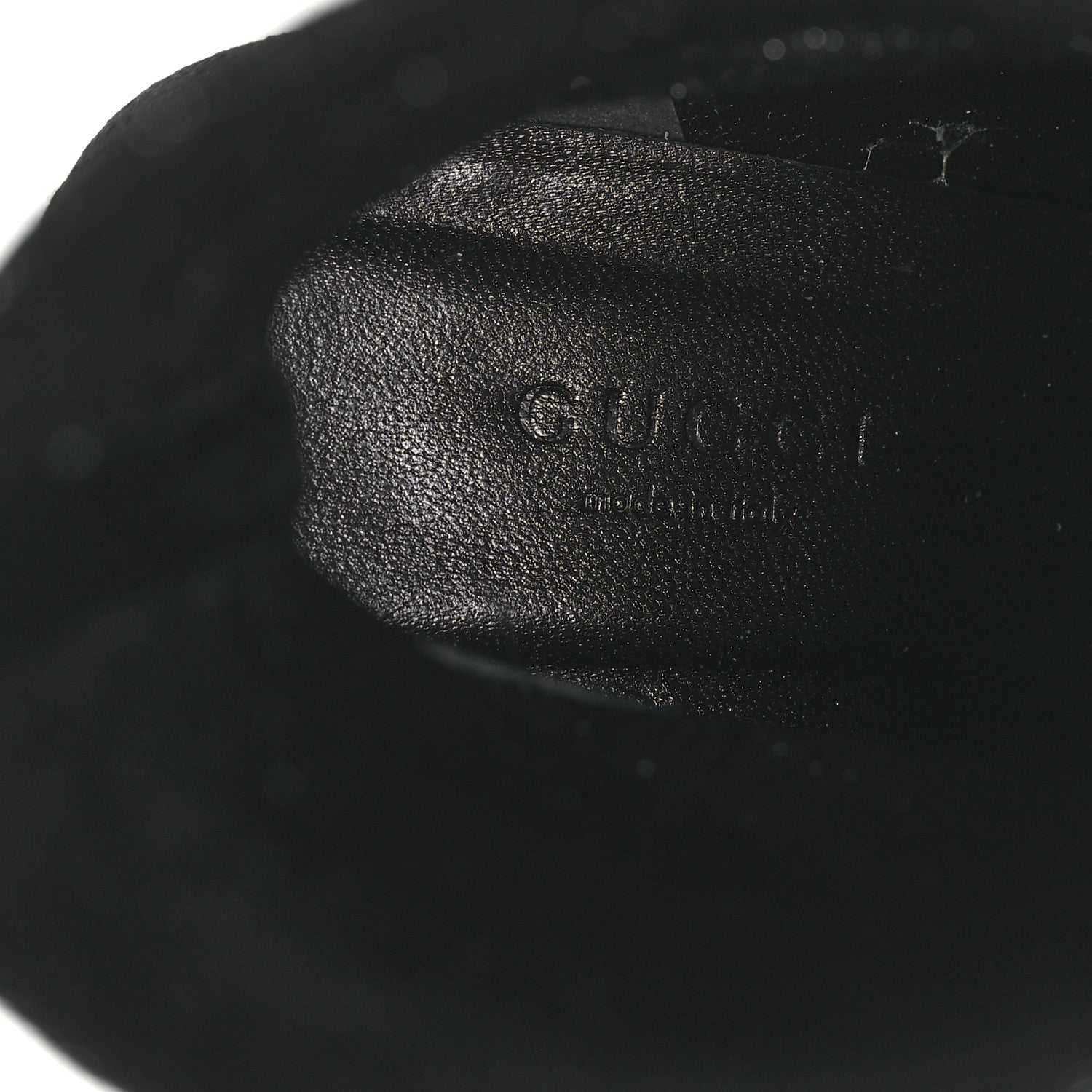 Gucci Technical Jersey Knit GG Monogram Square G 75mm Ankle Boots 38 Black Gray 9 of 11