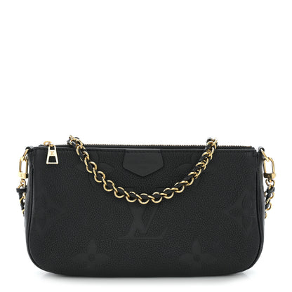 Louis Vuitton Empreinte Monogram Giant Multi Pochette Accessories Large Pochette Black 1 of 10