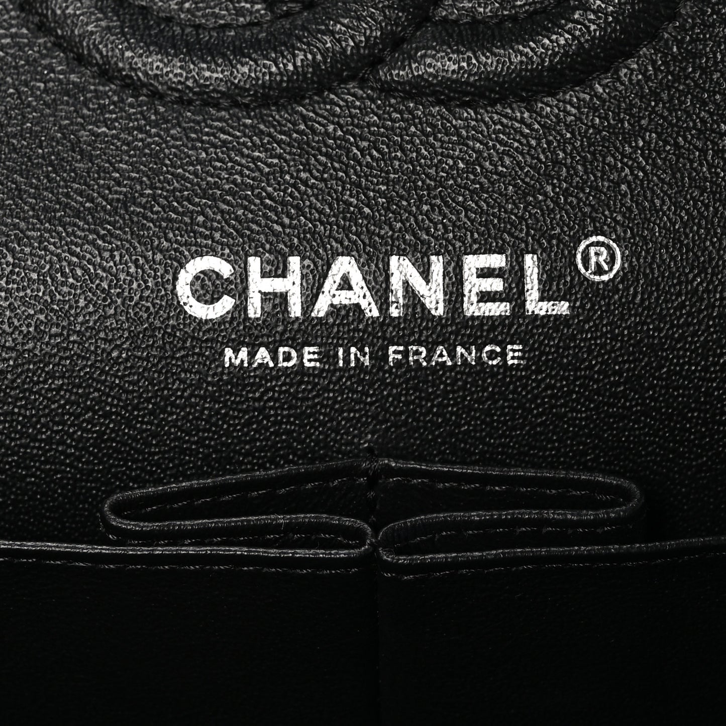 Shiny Crumpled Calfskin Quilted Small Double Flap So Black