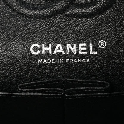 Chanel Shiny Crumpled Calfskin Quilted Small Double Flap So Black 6 of 10