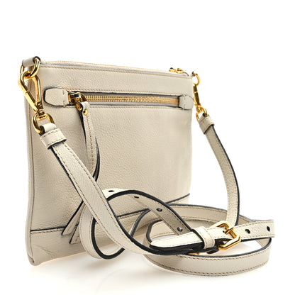 Prada Vitello Phenix Zip Crossbody Bag Bianco 2 of 7