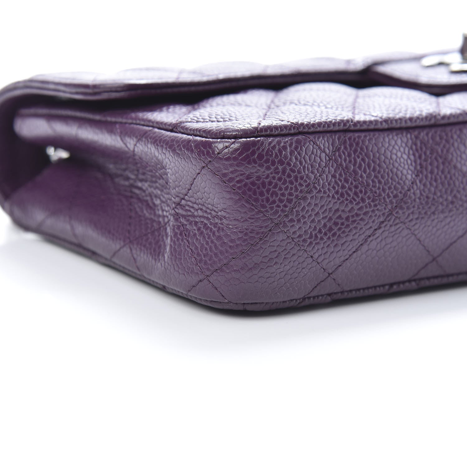 Chanel Caviar Quilted East West Flap Purple 9 of 12