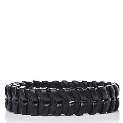 Fendi Vitello Dolce Shiny Nappa Lace Up Strap You Black 2 of 3