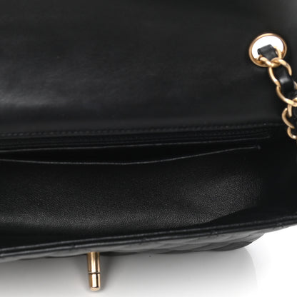 Chanel Lambskin Quilted Mini Rectangular Flap Black 4 of 4
