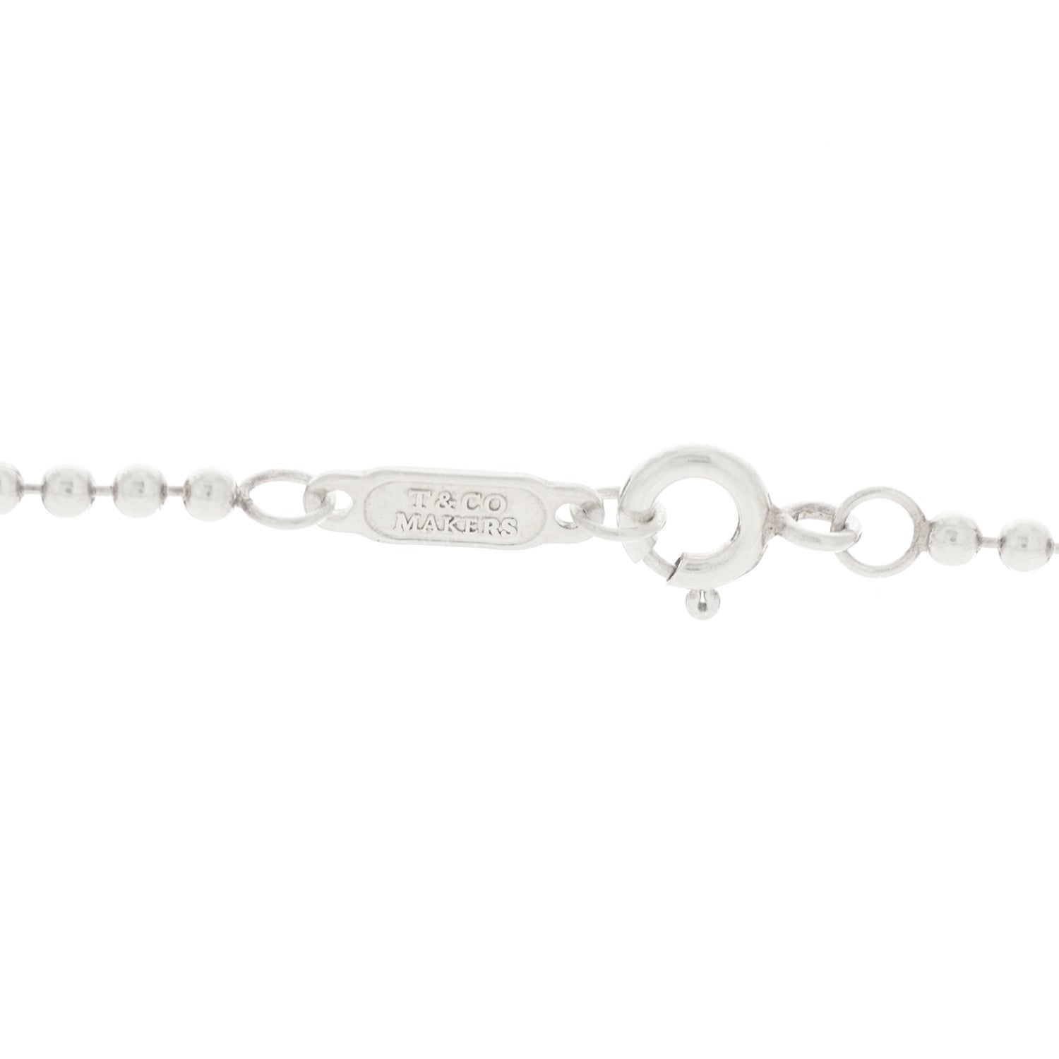Tiffany Sterling Silver 1837 Makers Square Pendant Necklace 5 of 7