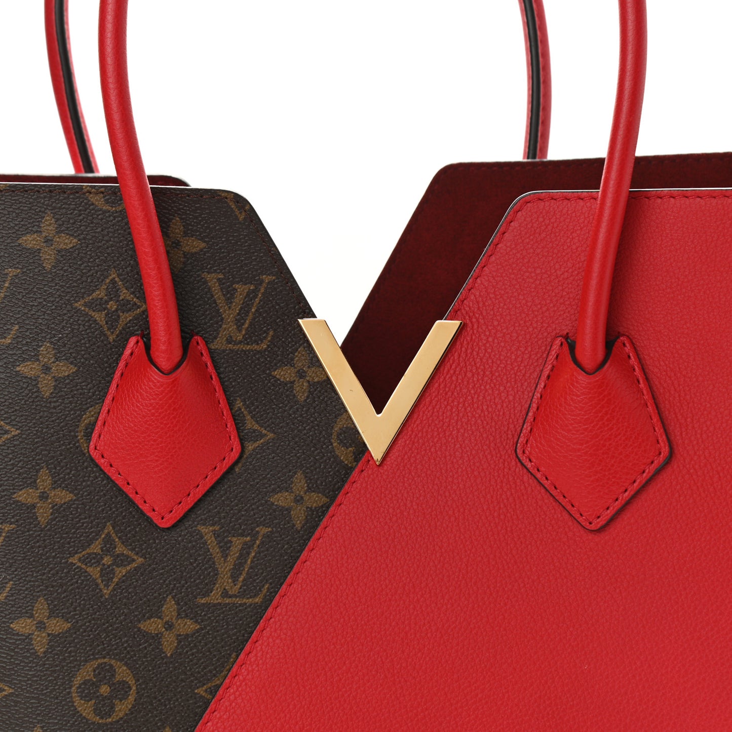 Calfskin Monogram Kimono Tote Cherry