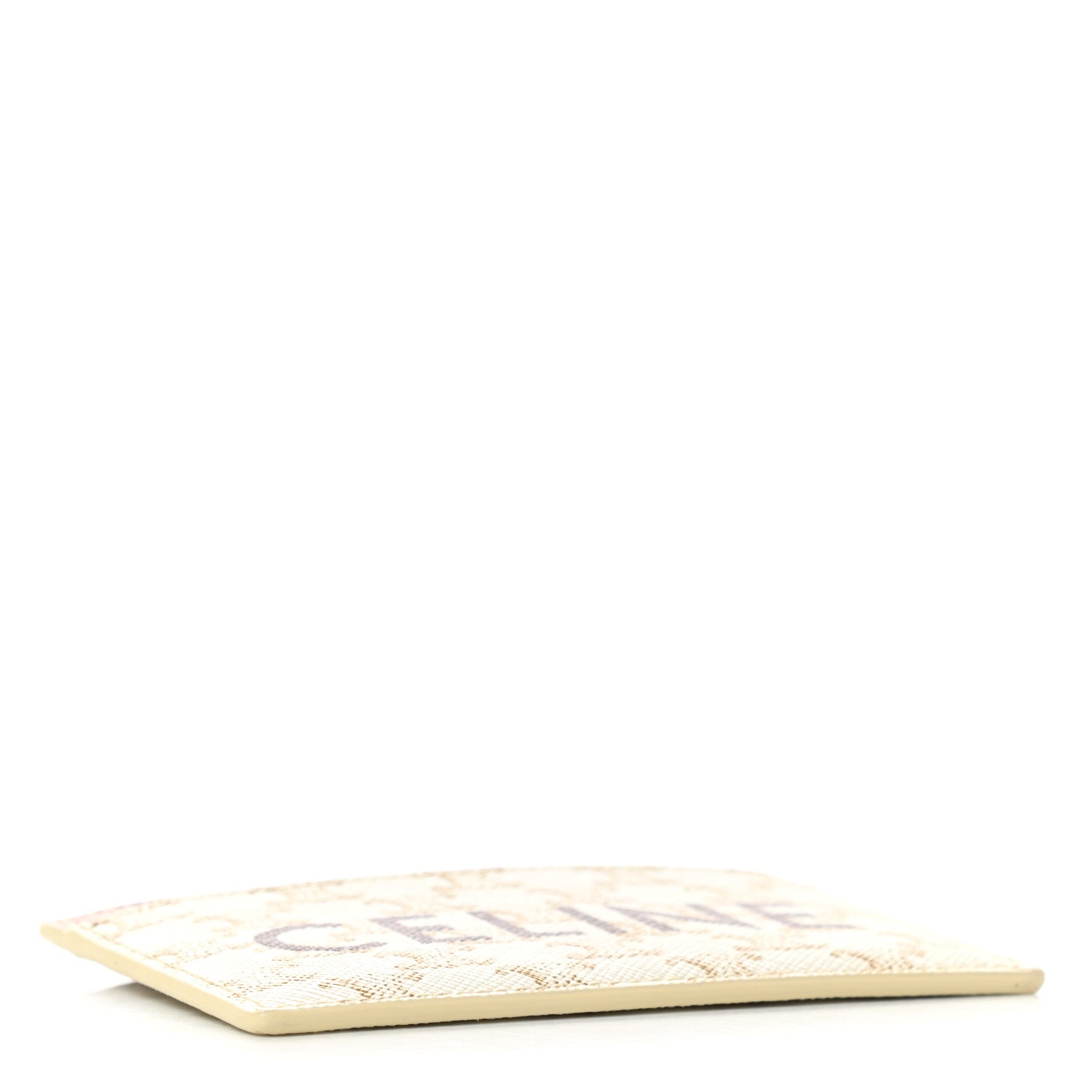 Celine Triomphe Canvas Card Holder White 4 of 7