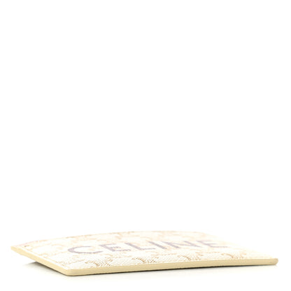 Celine Triomphe Canvas Card Holder White 4 of 7