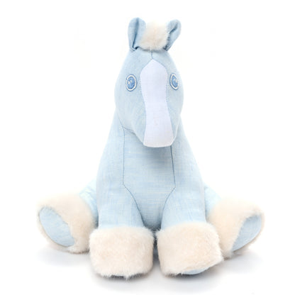 Hermes Linen Baby Hermy Plush Toy Bleu Glacier 1 of 5
