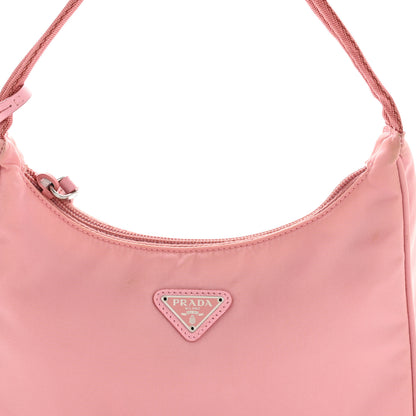 Prada Tessuto Nylon Saffiano Mini Re-Edition 2000 Bag Rosa Rosa 8 of 12