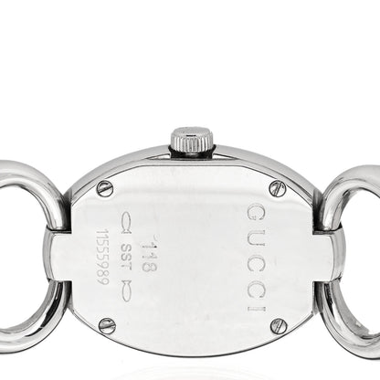 Gucci Stainless Steel Diamond 20mm Tornabuoni Quartz Watch Black 4 of 4